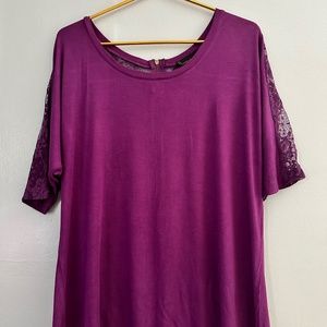 I JEANS BY BUFFALO LACE BLOUSE WITH ZIPPER ON BACK